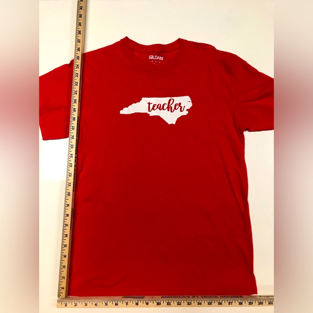 North Carolina Teacher tshirt - women’s size M, short sleeved